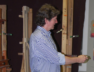 Tom giving presentation
