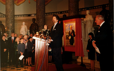 Tom giving presentation
